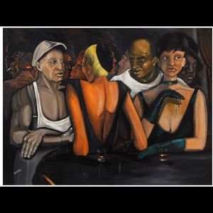 Curious Seduction: Framed Oil Painting